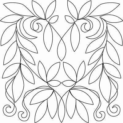 Digital Quilting Design Pathways Block 1 by Sally Terry.