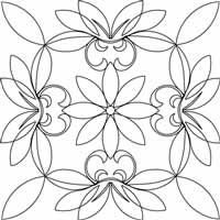 Digital Quilting Design Pathways Block 3 by Sally Terry.