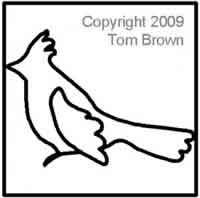 Digital Quilting Design Leslie's Bird 2 by Tom Brown.