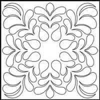 Digital Quilting Design DTQ Block 16 by Tammie Baggett.