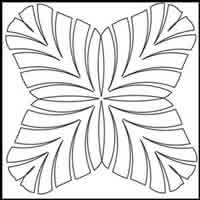 Digital Quilting Design DTQ Block 19 by Tammie Baggett.