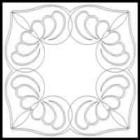 Digital Quilting Design DTQ Block 2 by Tammie Baggett.