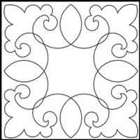 Digital Quilting Design DTQ Block 23 by Tammie Baggett.