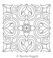 Digital Quilting Design DTQ Block 33 by Tammie Baggett.