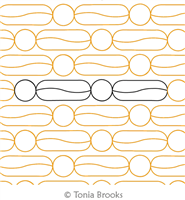 Digital Quilting Design Dot Dash by Tonia Brooks.