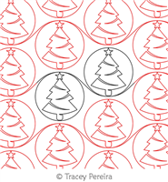 Digital Quilting Design Christmas Forest TP by Tracey Pereira.