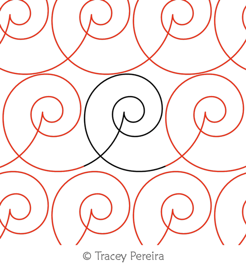 Digital Quilting Design Nautilus TP by Tracey Pereira.