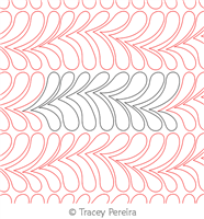 Digital Quilting Design TP Fancy Feather by Tracey Pereira.