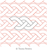 Braided Cable by Tracey Pereira. This image demonstrates how this computerized pattern will stitch out once loaded on your robotic quilting system. A full page pdf is included with the design download.