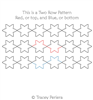 Star Border or Sashing by Tracey Pereira. This image demonstrates how this computerized pattern will stitch out once loaded on your robotic quilting system. A full page pdf is included with the design download.