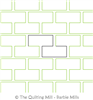 Brickwork Simple by The Quilting Mill. This image demonstrates how this computerized pattern will stitch out once loaded on your robotic quilting system. A full page pdf is included with the design download.