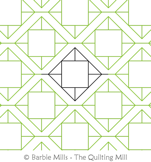 Framework by The Quilting Mill. This image demonstrates how this computerized pattern will stitch out once loaded on your robotic quilting system. A full page pdf is included with the design download.