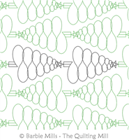 Scribbled Tannenbaum by The Quilting Mill. This image demonstrates how this computerized pattern will stitch out once loaded on your robotic quilting system. A full page pdf is included with the design download.