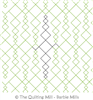 Square Stack by The Quilting Mill. This image demonstrates how this computerized pattern will stitch out once loaded on your robotic quilting system. A full page pdf is included with the design download.