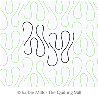 Gloup by The Quilting Mill. This image demonstrates how this computerized pattern will stitch out once loaded on your robotic quilting system. A full page pdf is included with the design download.