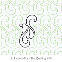 Go With It by The Quilting Mill. This image demonstrates how this computerized pattern will stitch out once loaded on your robotic quilting system. A full page pdf is included with the design download.