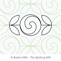 Orange Peels and Peppermints by The Quilting Mill. This image demonstrates how this computerized pattern will stitch out once loaded on your robotic quilting system. A full page pdf is included with the design download.