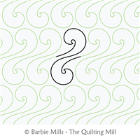 Shrouded by The Quilting Mill. This image demonstrates how this computerized pattern will stitch out once loaded on your robotic quilting system. A full page pdf is included with the design download.