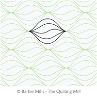Wind Spinner Petite by The Quilting Mill. This image demonstrates how this computerized pattern will stitch out once loaded on your robotic quilting system. A full page pdf is included with the design download.