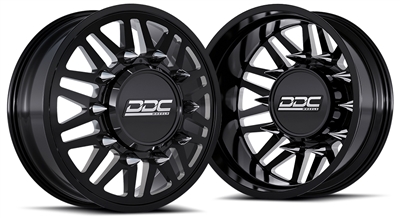 DDC Aftermath Series Dually Wheels "Black / Milled" 20x8.25