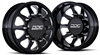 DDC THE TEN SERIES DUALLY WHEELS " BLACK / MILLED " 20x8.25