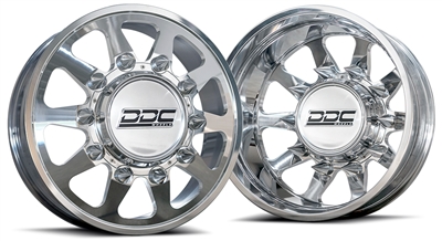 DDC THE TEN SERIES DUALLY WHEELS " POLISHED"  20x8.25