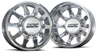 DDC THE TEN SERIES DUALLY WHEELS " POLISHED"  22x8.25