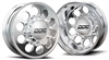 DDC THE HOLE SERIES DUALLY WHEELS " POLISHED"  22x8.25