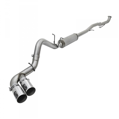 AFE 49-44092-P REBEL XD SERIES 4" DOWNPIPE-BACK RACE EXHAUST SYSTEM - POLISHED