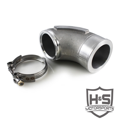 H&S 565807 S300 SX-E 90Â° Compressor Outlet Elbow & Clamp