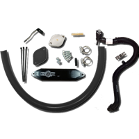 2015-2016 Powerstroke 6.7L Cooler Upgrade with Coolant Re-Route Hoses with Pass Through Plate
