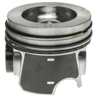 Mahle Piston Assemblies (All 8 Cylinders, With Rings), â€™08-â€™10 Ford IH Wide Bowl 6.4L PowerStroke Diesel Engine.