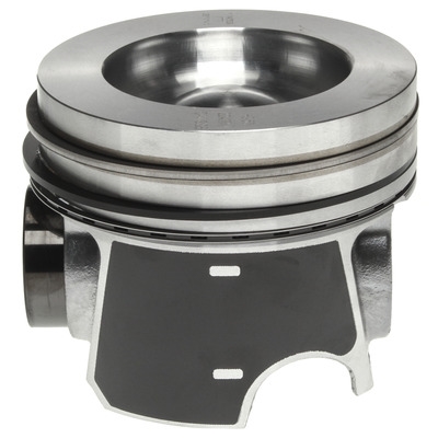 Mahle Piston Assemblies (All 8 Cylinders, With Rings), â€™08-â€™10 Ford IH Wide Bowl 6.4L PowerStroke Diesel Engine.