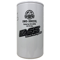 FASS XWS3002XL Fuel System EXTENDED LENGTH EXTREME WATER SEPARATOR