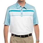 Ashworth Men's PGA Championship Tournament Polo White/Seaglass/Enamel - X-Large