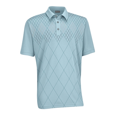 Ashworth EZ-TEC2 Performance Double Knit Front Panel Polo Seaglass