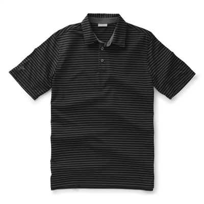 Ashworth Performance EZ-SOF 2-Color Stripe Polo Black/Dark Grey