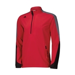 Adidas Men's GoreTex 2-Layer 1/2 Zip Jacket Bold Red/Black/Onix - Medium