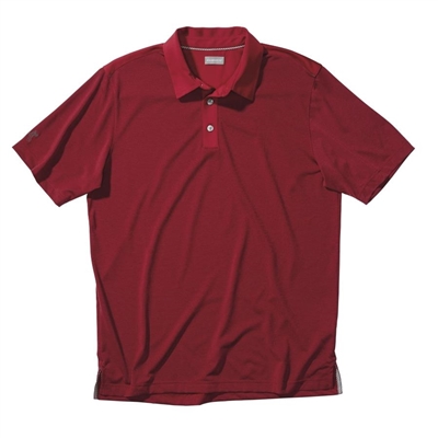 Ashworth Performance EZ-SOF Microstripe Polo Dark Grey/Rumba Red