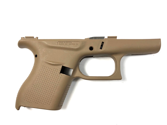 Glock 43 Stripped Pistol Frame - FDE