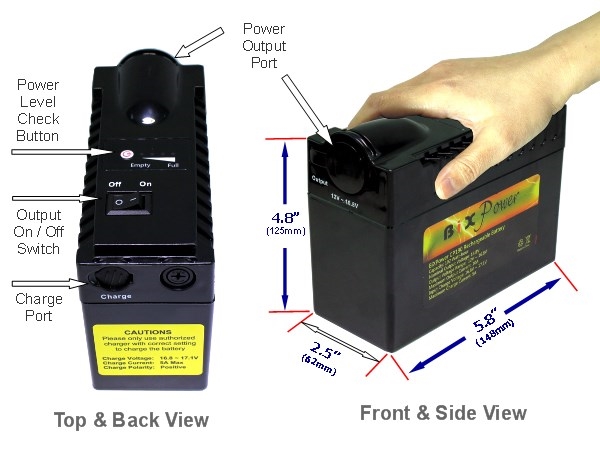 16V High Capacity (192Wh) Rechargeable Power Pack CP190-16V