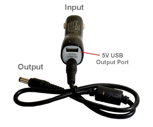 Zebra Car Cigarette Lighter Adapter (2x USB-A 5V-2.5A)