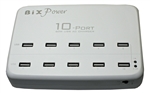 10 USB Ports 60W USB AC Power Charger