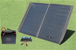 12.8V 20Ah Lithium Iron Phosphate (LiFePO4)  Battery  with AC Charger and 60W Solar Panel Charger Kit