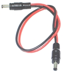 DC Power Cable with 16AWG Silicone Wires and 5.5 x 2.5mm Male Connectors on Both Ends - S2
