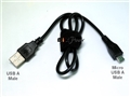 USB A Male to Micro USB Male DC Power Cable  - X2