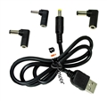 USB Port  Power Cable with 3 Extra  Connector Tips