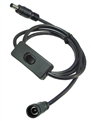 DC Power Cable with On/Off Switch and 5.5 x 2.5mm Male to Female Connectors
