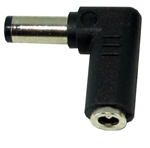 DC Power Connector Plug Tip - 5.5 x 2.1mm Male Plug with Center Pin to 4.0 x 1.7mm Female Jack