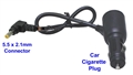 Car Cigarette Male Plug to 5.5 x 2.1mm Male Heavy Duty 16AWG Cable